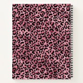 Niedlich rosa Leopard drucken benutzerdefinierbare Notizblock (Rückseite)
