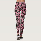 Niedlich rosa Leopardrucke Leggings (Rückseite)