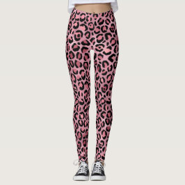 Niedlich rosa Leopardrucke Leggings