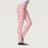 Niedlich-rosa-Liebe Sie Owl Leggings (Rechts)