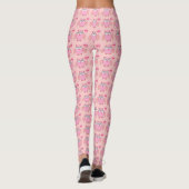 Niedlich-rosa-Liebe Sie Owl Leggings (Rückseite)