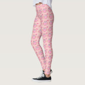 Niedlich-rosa-Liebe Sie Owl Leggings (Links)