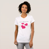 Niedlich rosa Liebe und Herz T-Shirt (Vorne ganz)