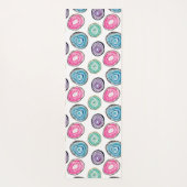 Niedlich-rosa-lila-blaues Geodmuster personalisier Yogamatte (Rückseite)