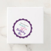 Niedlich rosa Lila Geschenkanhänger (Beispiel)