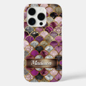 Niedlich-rosa-lila Goldmermaid-Waage Case-Mate iP Case-Mate iPhone Hülle (Rückseite)