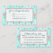 Niedlich rosa Lila Sommer Eiscreme Terminkarte (Vorne/Hinten)