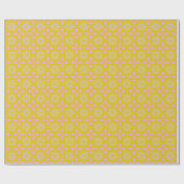 Niedlich rosa Limone Chartreuse Trendy Geometric M Geschenkpapier (Flach)