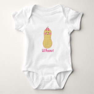 Niedlich rosa Little Peanut Apparel Baby Strampler