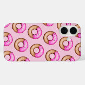 Niedlich rosa Mattierte Donuts mit Sprinklermuster Case-Mate iPhone Hülle (Rückseite (Horizontal))