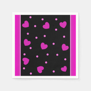 Niedlich rosa modernes Design Serviette