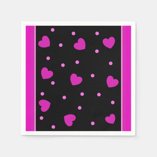 Niedlich rosa modernes Design Serviette (Vorderseite)