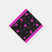 Niedlich rosa modernes Design Serviette (Ecke)