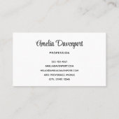 Niedlich rosa Neigung Autofahren Visitenkarte (Rückseite)