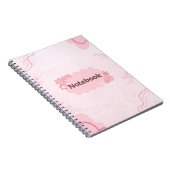 Niedlich rosa Notebook Notizblock (Rechte Seite)