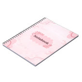 Niedlich rosa Notebook Notizblock (Linke Seite)