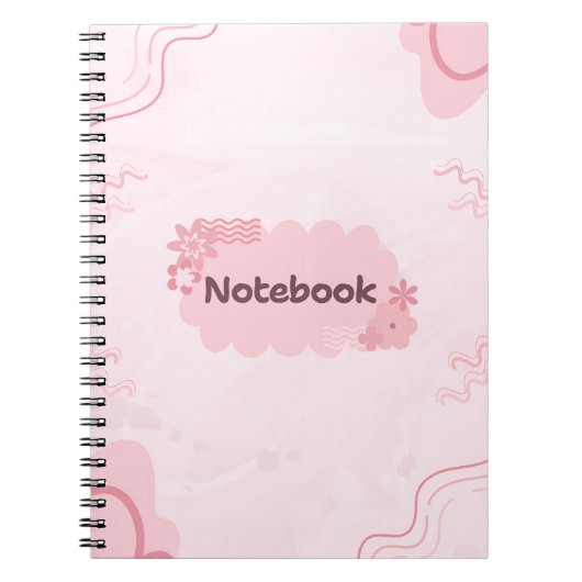 Niedlich rosa Notebook Notizblock (Vorderseite)