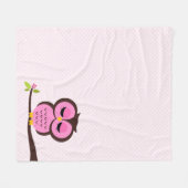 Niedlich rosa Ohr Fleecedecke (Vorderseite (Horizontal))