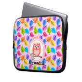 Niedlich rosa Ohr Laptopschutzhülle (Vorderseite Links)