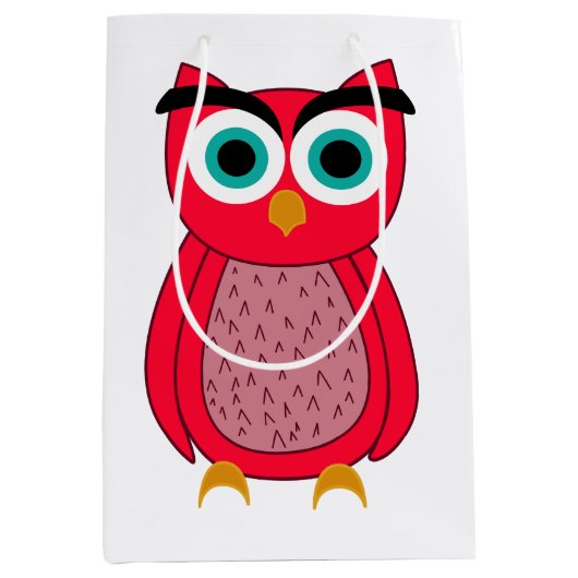 Niedlich rosa Ohr Mittlere Geschenktüte (Vorderseite)