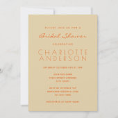 Niedlich rosa Orange Mid Mod Geometrisches Brautpa Einladung (Vorderseite)