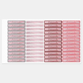 Niedlich rosa Pastellfarbene Bezeichnung des Farbv Etiketten (Blatt)