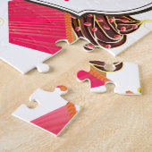 Niedlich rosa Personalisierte Cupcake Sprinklen Puzzle (Seite)
