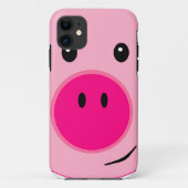 Niedlich rosa Pig Case-Mate iPhone Hülle (Rückseite)