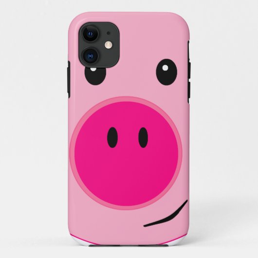 Niedlich rosa Pig Case-Mate iPhone Hülle (Rückseite)