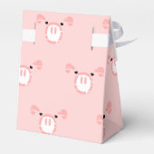 Niedlich rosa Pig Face Face Fun Wedtern Pattern Geschenkschachtel (Rückseite)
