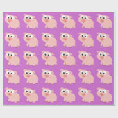 Niedlich rosa Pig Geschenkpapier (Flach)