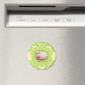 Niedlich rosa Pig Magnet (In Situ (Geschirrspüler))