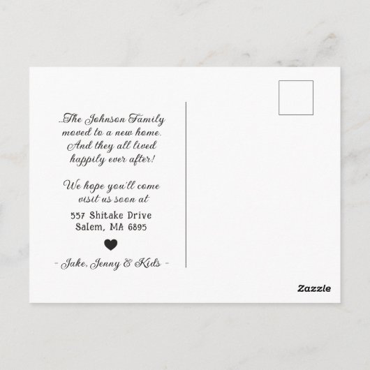 Niedlich rosa Pilzsaal Ankündigung zur Märchenbewe Postkarte (Rückseite)