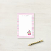 Niedlich rosa post-it klebezettel (Auf Schreibtisch)