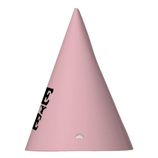 Niedlich rosa Preppy Lächeln | One Happy Babe Partyhütchen (Rechts)