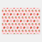 Niedlich Rosa Red Berry First Geschenkpapier Set (Vorderseite)