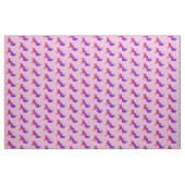 Niedlich rosa Regenbogen Einhorn Girl Pattern Stoff (Yard (91,4 cm))