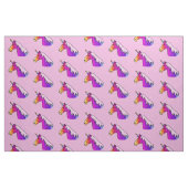 Niedlich rosa Regenbogen Einhorn Girl Pattern Stoff (Fat Quarter (45,7 x 55,9 cm))