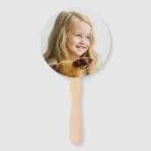 Niedlich rosa Regenbogen Kindergeburtstag Party Fo Fächer (Rückseite)