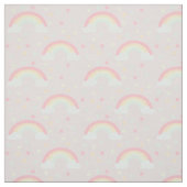 Niedlich rosa Regenbogen & Stars Cloud Soft Pastel Stoff (Muster)