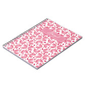 Niedlich rosa Regenbogen und Herz-Muster Kinder Notizblock (Linke Seite)