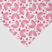 Niedlich rosa Regenbogen und Herz-Muster Kinder Seidenpapier (Ausschnitt)