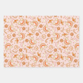 Niedlich Rosa Retro Geschenkpapier Set (Vorderseite 2)