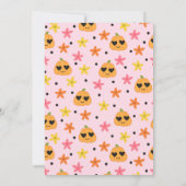 Niedlich rosa Retro-Halloween-Party Einladung (Rückseite)