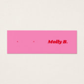 Niedlich rosa Retro Stud Earring Juwelier Display  (Vorderseite)