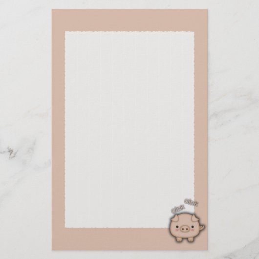 Niedlich rosa Rosa Rosa Briefpapier (Vorderseite)