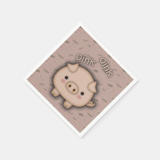 Niedlich rosa Rosa Rosa Hintergrund Serviette (Ecke)