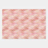 Niedlich rosa Rose Gold Treppen Festivals Muster Geschenkpapier Set (Vorderseite 3)