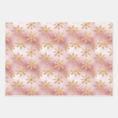 Niedlich rosa Rose Gold Treppen Festivals Muster Geschenkpapier Set (Vorderseite 2)