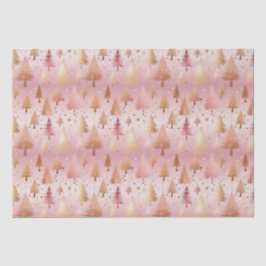 Niedlich rosa Rose Gold Treppen Festivals Muster Seidenpapier